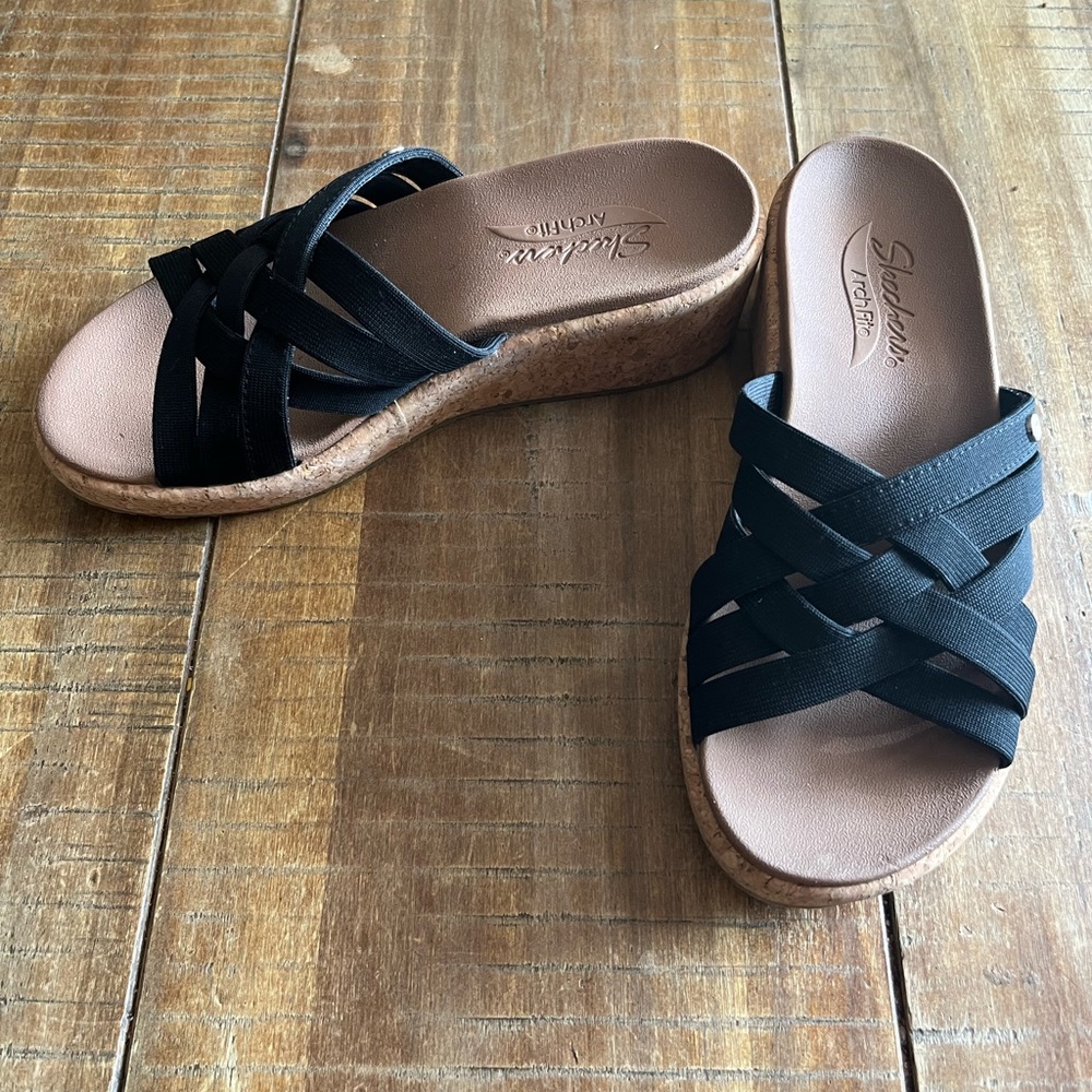 Skechers arch fit wedge sandals